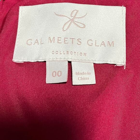 Gal Meets Glam Andrea Swiss Dot Mini Dress Size 00 Candy Red Apple Retro Event - Picture 9 of 10